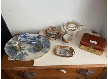 Oriental Dishes, Teapot, Glove Box