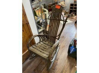 Handmade Bentwood Rocker, Gift From Paul Newman To Former Hole In The Wall Gang Camp Facility Manager George H