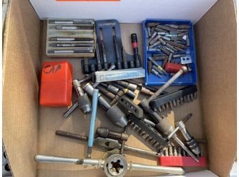 Tool Lot - Misc. Taps And Dies, Drill Bits