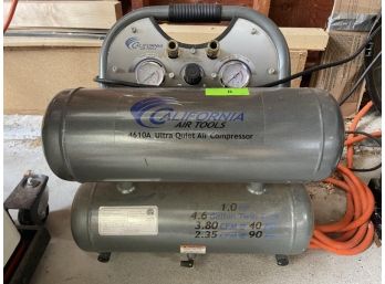 California Air Tools Compressor 4610A, Ultra Quiet, 4.6 Gallon Twin Tank, 1 HP