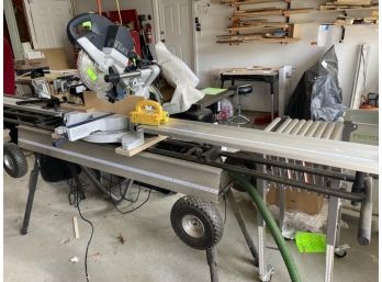 Festool Sliding Compound Miter Saw, KS 120 EB, With Mobile Cutting Stand