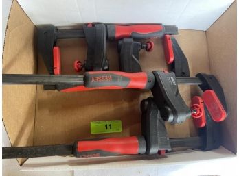 4 Bessey Clamps - (2) Are 12' X 2 3/8' GK30, (2) Are 4' X 2 3/8'