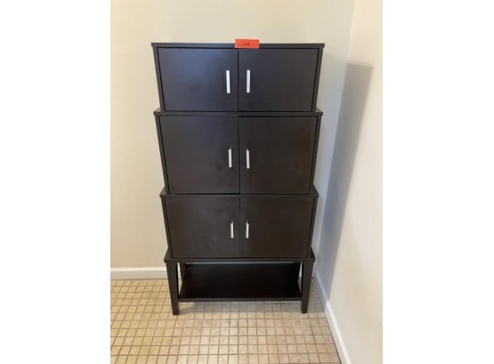 Brown Laminate Cabinet With 3 Doors