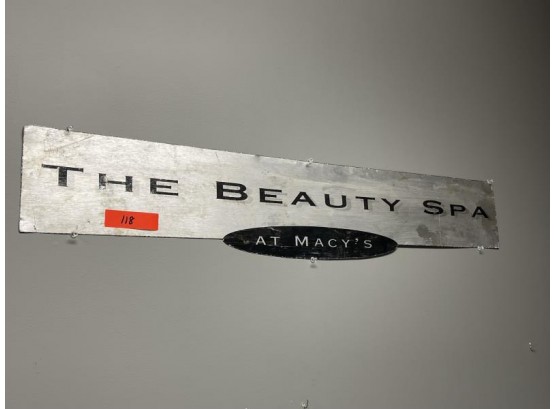 The Beauty Spa At Macy's Metal Sign