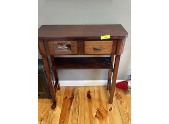 Vintage Barber Table With 2 Drawers & Lower Shelf 30'x12'x33'