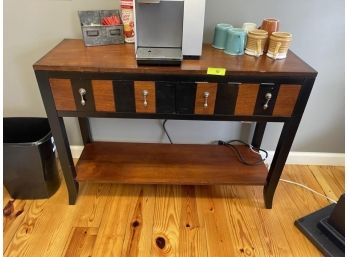 End Table: 2 Drawers With Lower Shelf, 42'x14'x30'