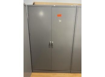 Uline 2 Door Metal Cabinet 4'Wx78'Tx2'D