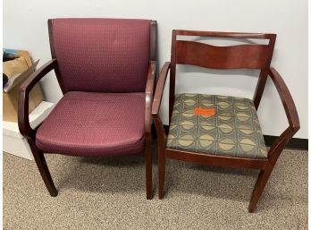 Lot Of (2) Wooden Side Chairs