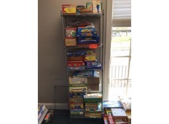 Metro Rack (6'Hx21'Lx11'D) With Contents Of Education Games