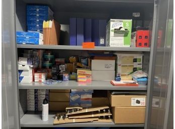 Contents Of Cabinet, Office Supplies