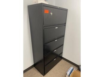 5 Drawer File Cabinet, 35'Wx65'Hx18'D