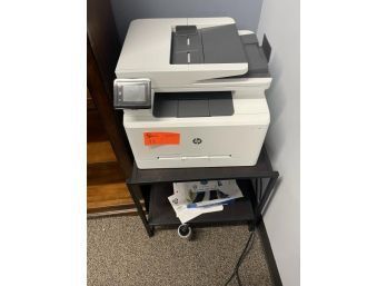 HP Printer Color Laser Jet Pro MFP M281fdw With Side Table 3'Wx3'Dx3'H