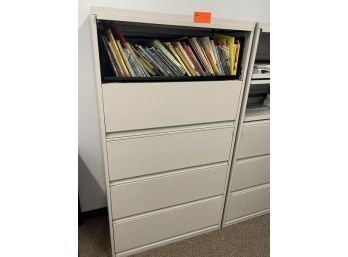 Metal File Cabinet, 5 Drawer, 36'Wx18'Dx65'T
