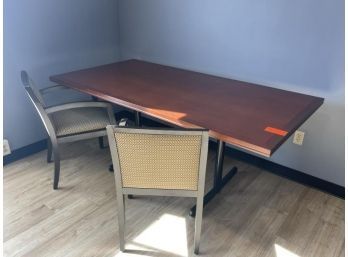 Table With 2 Arm Chair 6'Lx3'Dx28'T
