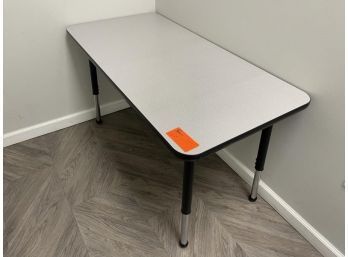 Child's Table With Adjustable Table, 47'x23'