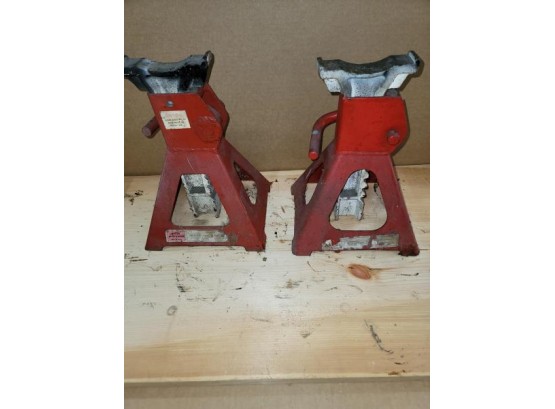 Pair Of Jack Stands, 3 Ton, 12' To 18'