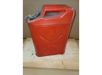 Gas Can, 5 Gal., Red, Metal