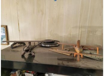 2 Wooden Airplane Models