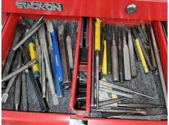 Lot Of Tools - Chisels, Punches, Small Screwdrivers