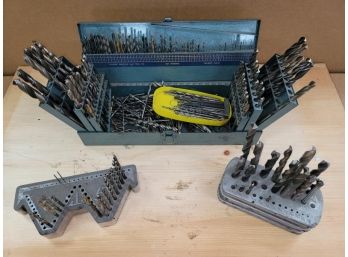 Lot Of Miscellaneous Drills In Case Plus Extras, One Greenfield, Ma