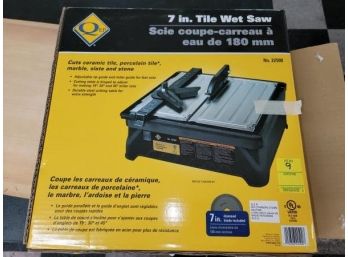 QEP Tile Wet Saw, 7', No 22500, 3/4 Hp, With Manual, In Box