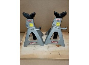Pair Of Pro Lift Jack Stands, 6 Ton, 15' To 24'