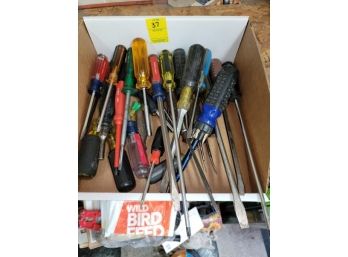 Lot Of Screwdrivers, Approx. 30, Phillips-head And Flathead