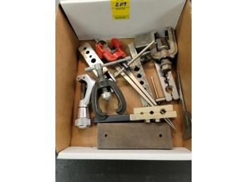 Lot - Gear Pullers, Compass, Flaring Tools