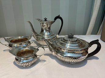 Silver Coffee And Tea Set (plated?)