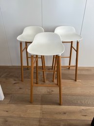Set Of 3 Counter Stools Normann By Simon Legald