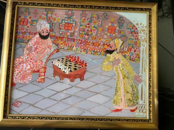 Painting Of Men Playing Chess