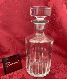 BACCARAT France Glass ROTARY Crystal DECANTER & STOPPER