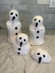 Melting Snowman Canisters By Marcel Dzama