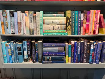 Collection Of Hardcover Blue And Green Books