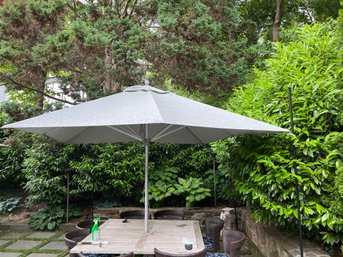 10  Square Bambrella Grey Outdoor Umbrella