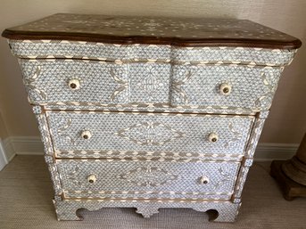 Syrian Mother-of-Pearl Chest Of Three Drawers