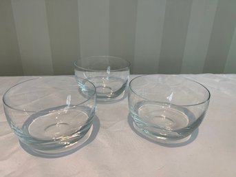 Three Crystal Bowls
