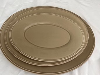 Set Of Three Williams-Sonoma Home Platters Made In Portugal