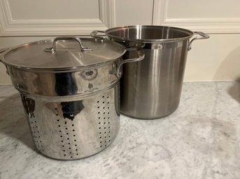 All-Clad D3 Stainless  Pasta Pentola Stock Pot With Insert