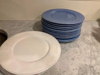 William Sonoma Home Ceramic Charger Plates