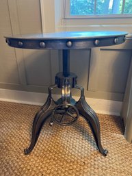 Crank Metal End Table 1 Of 2