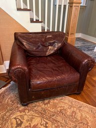 RH Leather And Down Chair