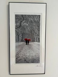 New York Central Park In The Snow Print