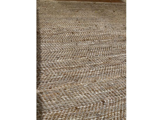 Serena And Lilly Woven Leather And Jute Metallic 8 X 10 Rug