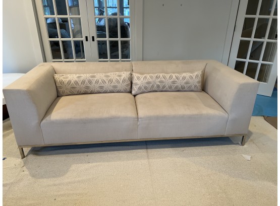 Modern Sofa With Chrome Legs