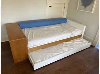 Twin Trundle Bed With Storage And Decorative Pillow 1 Of 2
