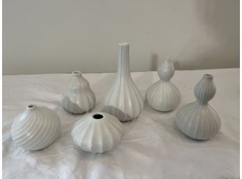 Set Of Six Small Jonathan Adler Vases
