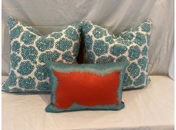 Three Decorative Pillows
