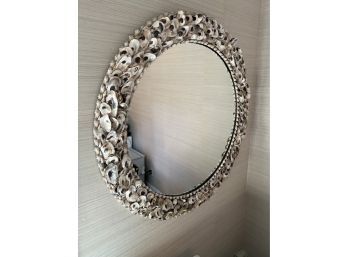 Gorgeous Large Arteriors Oyster Shell Mirror