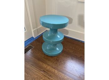 Turquoise Blue Ceramic Stool/table